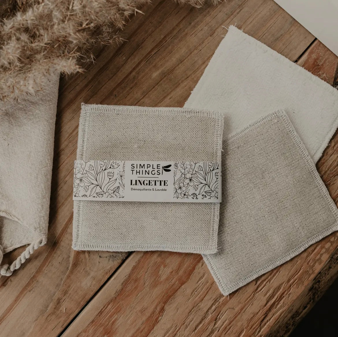 Lingettes Lavables - x3 - Argentées - Simple Things