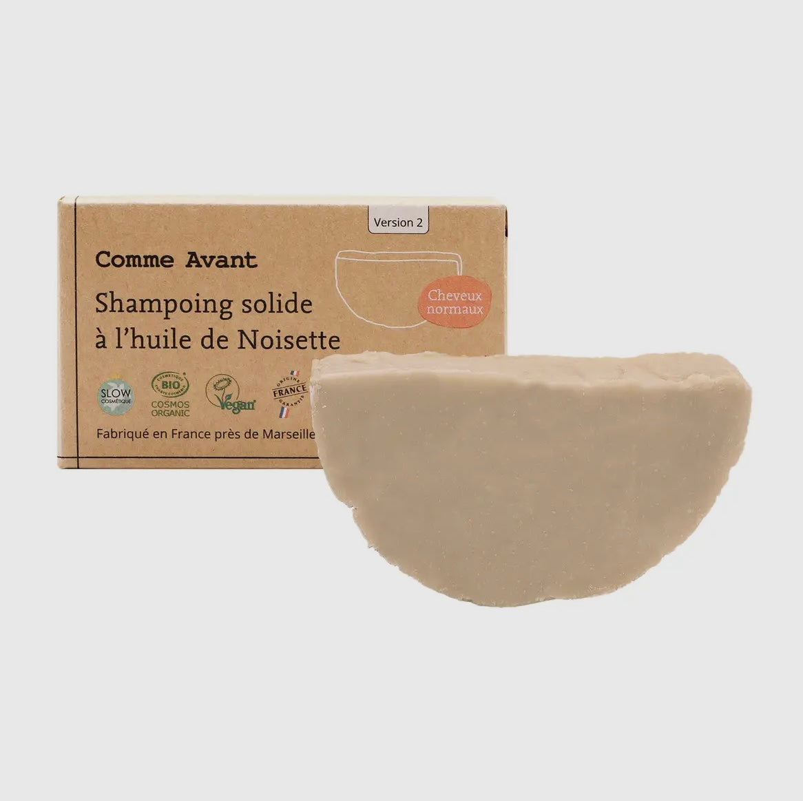 Shampoing solide Bio - cheveux normaux - 70g